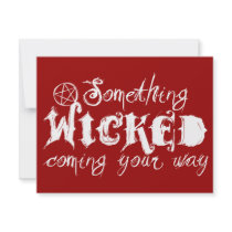 Something Wicked Coming Your Way invitations by WildWitch Something Wicked Coming Your Way invitations