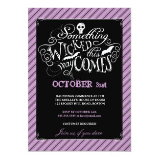 Something Wicked Happy Halloween Party Invitation