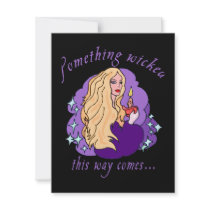 Something Wicked This Way Comes Halloween tee invitations