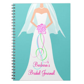 SomethingBlue Personalized Bridal Journal Notebook