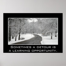 Sometimes a detour is a learning opportunity (S) Poster