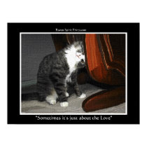 "SOMETIMES..." Kitty Art Poster posters