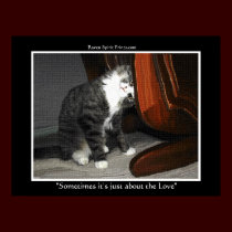 "SOMETIMES..." Kitty Art Poster posters