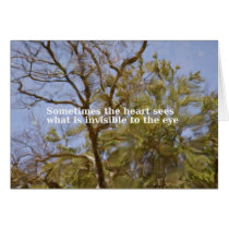Sometimes the heart sees what is invisible cards