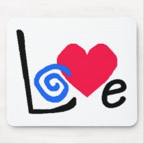 sometimessophia love logo mousepad