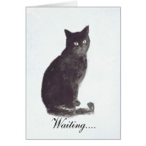 Somewhere A Cat Is Waiting cards