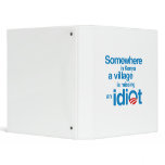 Somewhere in Kenya, a village is missing an idiot binders