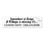 Somewhere in Kenya Bumper Sticker