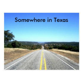 Somewhere In Texas Postcard