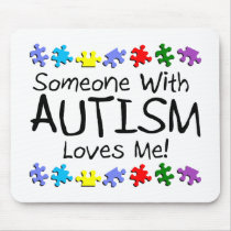 Somone With Autism Loves Me (PP) Mouse Mat