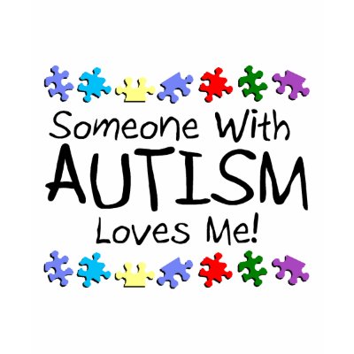 Somone With Autism Loves Me (Puzzle) tank top