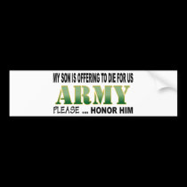 Son Army Honor bumper stickers