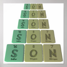 Son as Sulfur Oxygen Nitrogen Poster