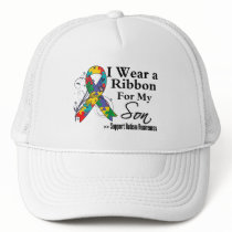 Son - Autism Ribbon Trucker Hats