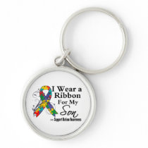 Son - Autism Ribbon Keychain