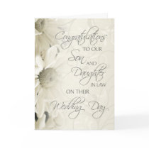 Son & Daughter In Law Wedding Congratulations Card