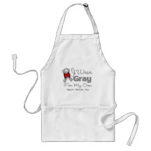 Son - Gray Ribbon Awareness Apron