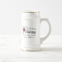 Son - Gray Ribbon Awareness Coffee Mug