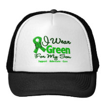 Son - Green  Awareness Ribbon Mesh Hat
