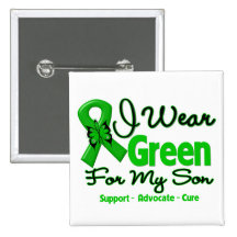 Son - Green  Awareness Ribbon Pins