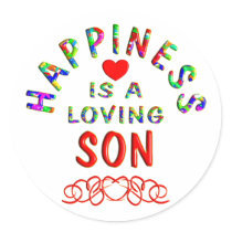 Son Happiness stickers
