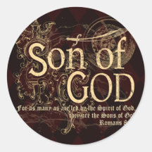 Son of God, Romans 8:14 Christian Stickers