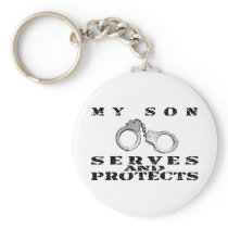 Son Serves Protects - Cuffs Keychains