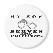 Son Serves Protects - Cuffs magnets