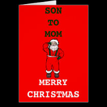 Son to Mom Christmas Cards cards