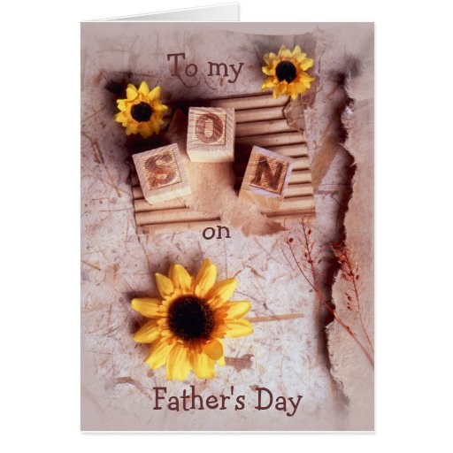 Son To my, on, Father's Day Greeting Cards