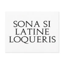 Sona Si Latine Loqueris postcards