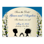 Sonata Custom Lesbian Wedding Save-the-Date Cards postcards