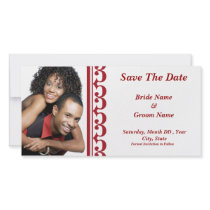 Sonata Red/White Save The Date photo cards