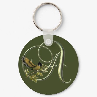 Sonbird Initials A Key Chains by initials