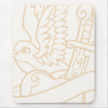 Song Bird Tattoo Illustration Art Mouse Pad