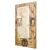 Song in praise of Laure Gallery Wrapped Canvas