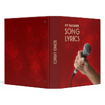 Song Lyrics binder