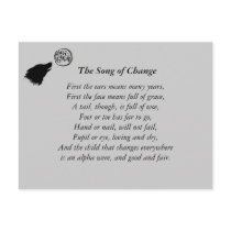 song of change postcard