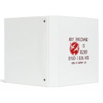 Song of Solomon 2:16 3 Ring Binder