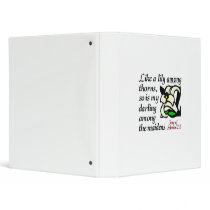 Song of Solomon 2:2 Vinyl Binder