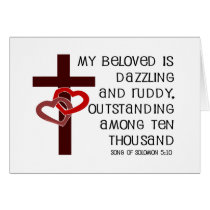 Song of Solomon 5:10 Greeting Cards