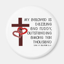 Song of Solomon 5:10 Magnets