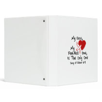 Song of Solomon 6:9 Vinyl Binder