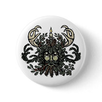 Song of Solstice Greenman Button