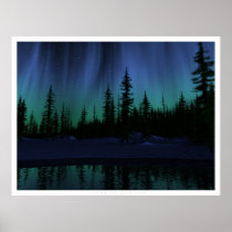 aurora, graphics, digitalblasphemy, cgi, borealis, skies, Cartaz/impressão com design gráfico personalizado