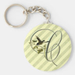 Songbird Initial C Key Chain