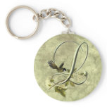 Songbird Initial L Keychains
