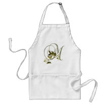 Songbird Initial M aprons