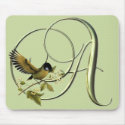 Songbird Initials A mousepads by initials Songbird Initials A mousepads