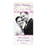 Songbird Shabby Chic WEDDING Program Rack Card Template